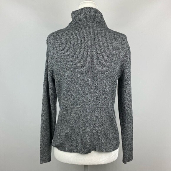 Liz Claiborne Womens Sweater Size S Petite Gray Turtleneck - Picture 6 of 9